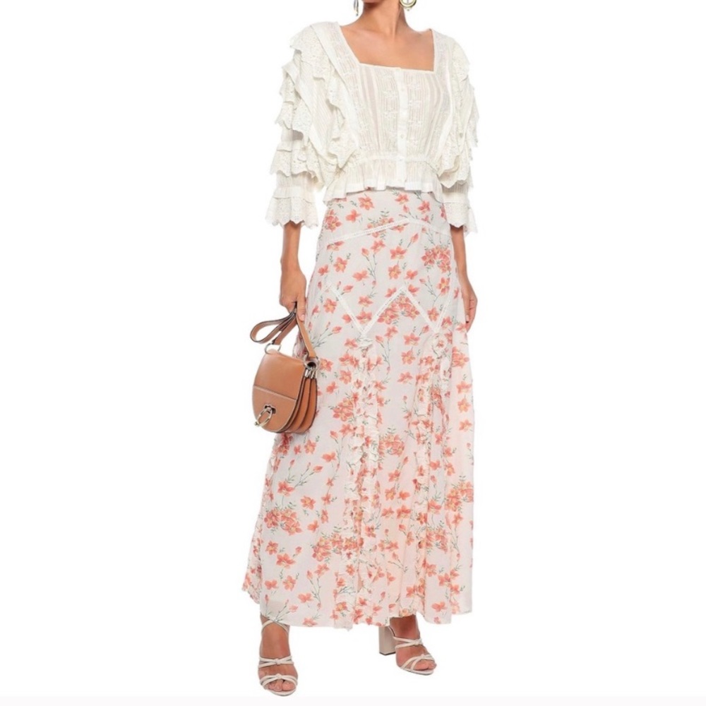 Love Sam Floral Maxi Skirt NWT